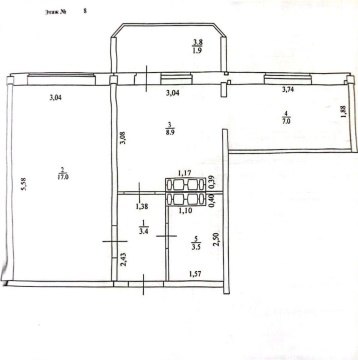 2-к квартира, 8/10 эт., 42м²