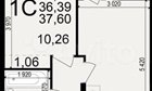 1-к квартира, 9/10 эт., 37м²